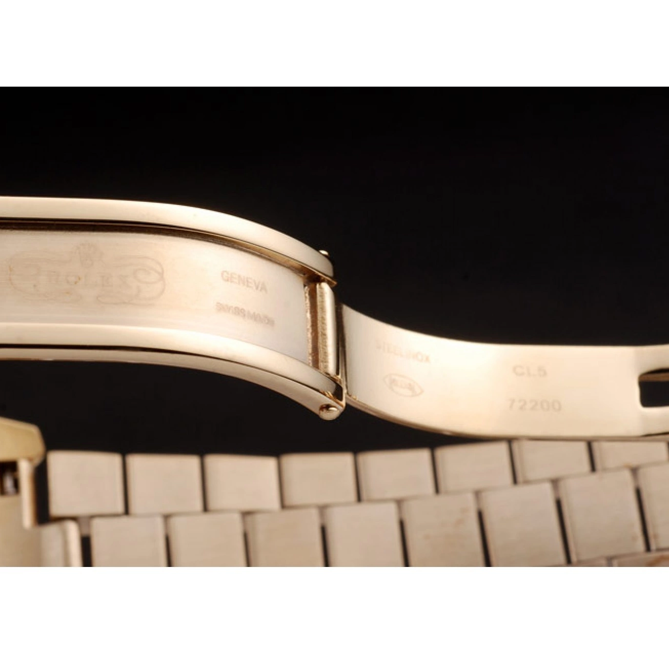 Aaa replica watch Dial 18k Steel Gold Yellow Stainless Rolex Plated White Day-Date 0728